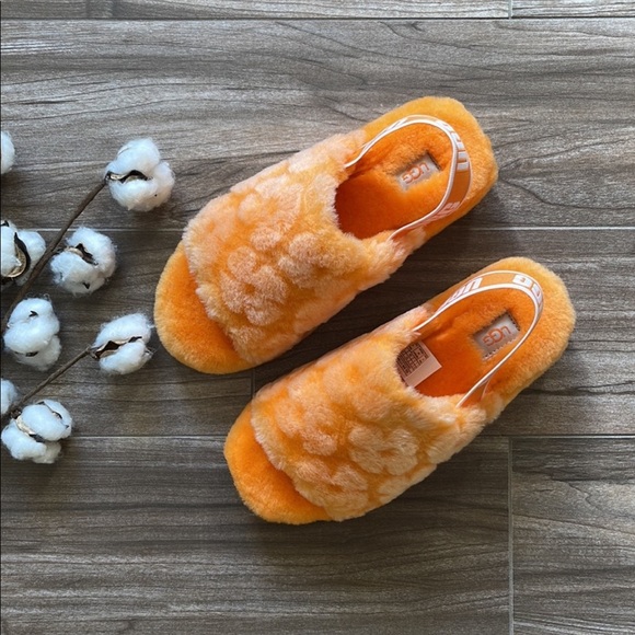 🌿UGG🌿 FLUFF YEAH SLIDE POPPY SANDALS SLIPPERS - Picture 4 of 14